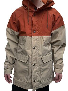 Outdoor Jacket Two-Tone Hooded Medium‎ Water-Resistant